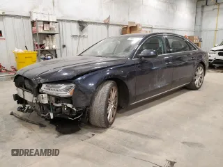 2015 Audi A8 L 3.0T with VIN WAU3GAFD3FN005842, listed as a Copart auction lot 44649445 with 181,952 mi miles and Clean Title. Bid and sale history available at carsss.com. Image 1.
