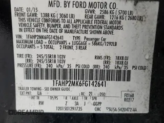 2015 Ford Police Interceptor с VIN 1FAHP2MK6FG142641, выставлен на аукционе Copart как лот 86345774 с пробегом 209 428 миль миль и Списание • Salvage title. История ставок и продаж доступна на DreamBid. Изображение 12.