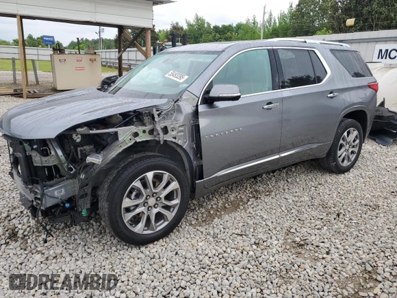 2020 Chevrolet Traverse Premier with VIN 1GNERKKW1LJ302248, listed as a Copart auction lot 55493395 with 68,022 mi miles and Salvage title. Bid and sale history available at DreamBid. Image 1.