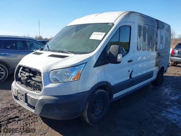 2016 Ford Transit Cargo Van with VIN 1FTYR2CM3GKA81688, listed as a IAAI auction lot 41768453 with 256,948 mi miles. Bid and sale history available at carsss.com. Image 2.