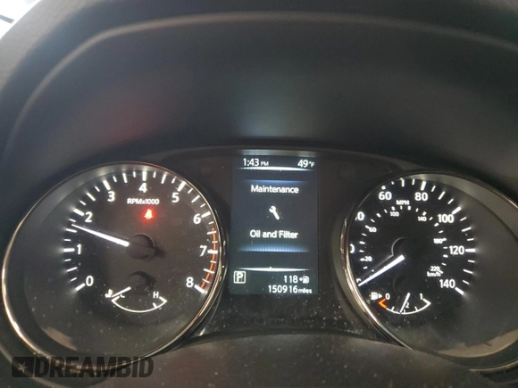 2017 Nissan Rogue SV with VIN KNMAT2MV8HP536159, listed as a Copart auction lot 53780845 with 150,916 mi miles and Salvage Title. Bid and sale history available at carsss.com. Image 9.
