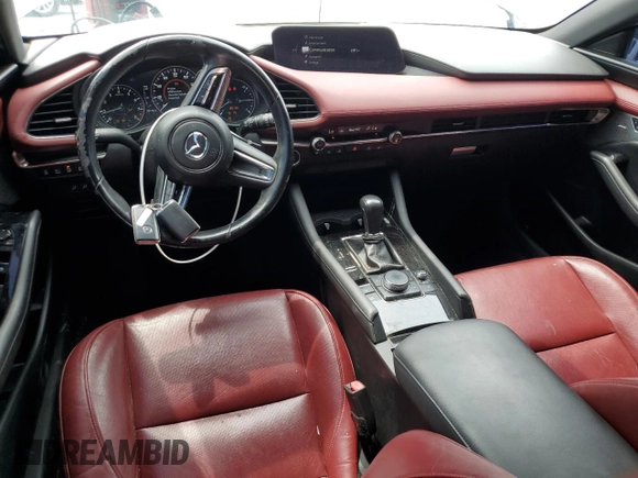 2021 Mazda 3 Premium Plus with VIN JM1BPBNY8M1348692, listed as a Copart auction lot 55781945 with 35,110 mi miles and Salvage Title. Bid and sale history available at DreamBid. Image 8.