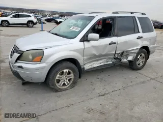2005 Honda Pilot EX-L with NAVI with VIN 2HKYF18785H504802, listed as a Copart auction lot 46251045 with 0 mi miles and Salvage Title. Bid and sale history available at carsss.com. Image 1.