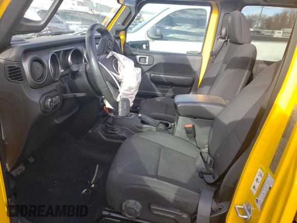 2019 Jeep Wrangler Unlimited Sport with VIN 1C4HJXDG1KW579578, listed as a Copart auction lot 88241065 with 69,083 mi miles and Salvage title. Bid and sale history available at DreamBid. Image 7.