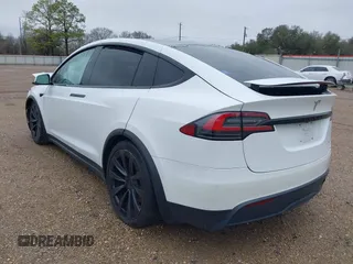 2022 Tesla Model X Plaid with VIN 7SAXCBE68NF333394, listed as a IAAI auction lot 41615086 with Not Provided miles and . Bid and sale history available at carsss.com. Image 3.