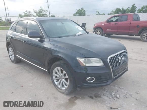 2014 Audi Q5 Premium Plus with VIN WA1LFAFP6EA038754, listed as a IAAI auction lot 42161656 with 173,202 mi miles. Bid and sale history available at carsss.com. Image 1.