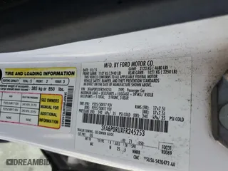 2015 Ford Fusion Titanium Hybrid with VIN 3FA6P0RUXFR245253, listed as a Copart auction lot 52189475 with 164,876 mi miles and Salvage Title. Bid and sale history available at carsss.com. Image 12.