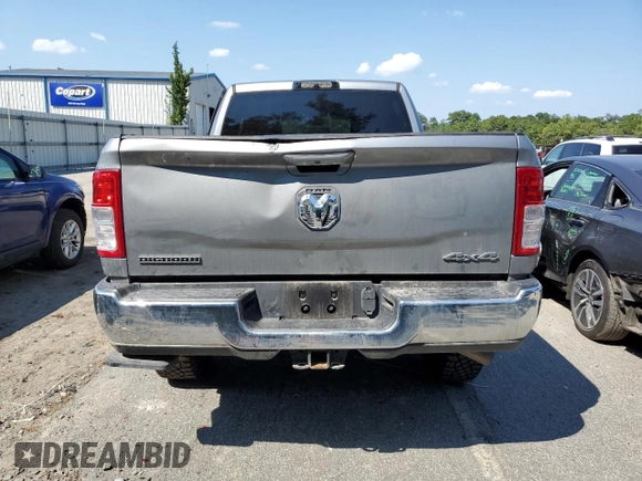 2020 Ram 2500 Big Horn with VIN 3C6UR5DJ6LG263480, listed as a Copart auction lot 72537464 with 42,865 mi miles and Salvage Title. Bid and sale history available at carsss.com. Image 6.