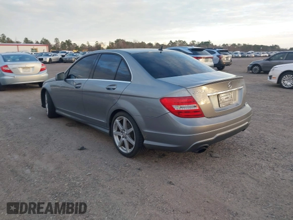 2014 Mercedes-Benz C 250 Sport with VIN WDDGF4HB4EA957278, listed as a IAAI auction lot 41421849 with 153,550 mi miles and . Bid and sale history available at DreamBid. Image 3.