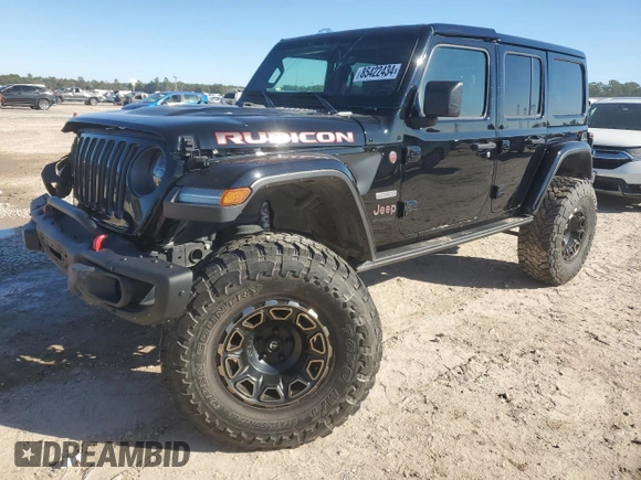 2020 Jeep Wrangler Unlimited Recon with VIN 1C4HJXFN0LW263201, listed as a Copart auction lot 85422434 with 73,405 mi miles and Salvage title. Bid and sale history available at DreamBid. Image 1.