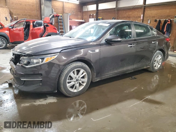 2018 Kia Optima LX with VIN KNAGT4L34J5235411, listed as a Copart auction lot 49803105 with 94,765 mi miles and Salvage Title. Bid and sale history available at carsss.com. Image 1.