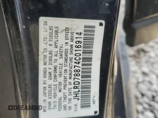 2004 Honda CR-V EX with VIN JHLRD78874C016914, listed as a Copart auction lot 54176295 with 233,775 mi miles and Clean Title. Bid and sale history available at carsss.com. Image 13.