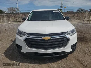 2021 Chevrolet Traverse LS with VIN 1GNERFKW1MJ191452, listed as a Copart auction lot 45590565 with 56,185 mi miles and Salvage Title. Bid and sale history available at carsss.com. Image 5.