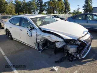 2020 Lexus LS with VIN JTHD51FF5L5012803, listed as a Copart auction lot 75730534 with 30,365 mi miles and Salvage Title. Bid and sale history available at carsss.com. Image 4.