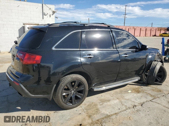 2011 Acura MDX Advance with VIN 2HNYD2H74BH527715, listed as a Copart auction lot 46184555 with 243,540 mi miles and Salvage title. Bid and sale history available at DreamBid. Image 3.
