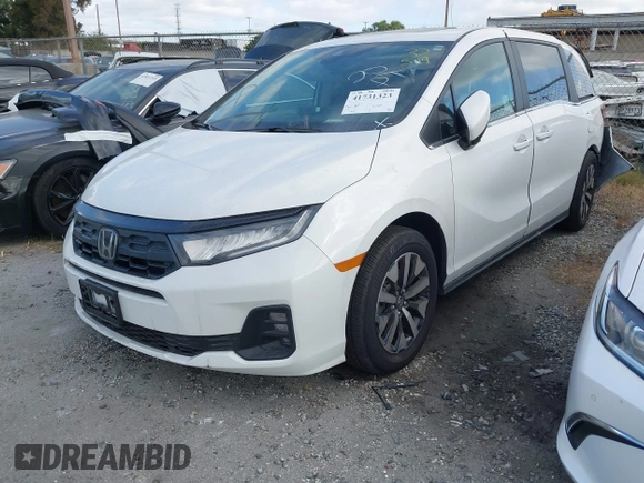 2025 Honda Odyssey EX-L with VIN 5FNRL6H61SB005819, listed as a IAAI auction lot 41731323 with Not Provided miles and . Bid and sale history available at DreamBid. Image 18.