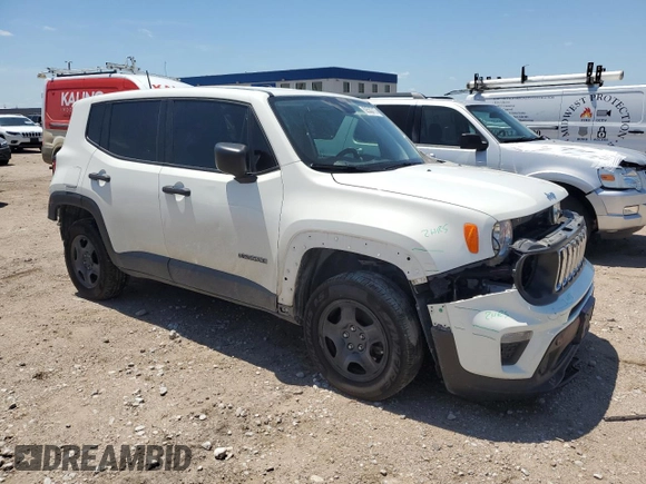 2019 Jeep Renegade Sport with VIN ZACNJBAB0KPJ73672, listed as a Copart auction lot 62553715 with 102,402 mi miles and Salvage title. Bid and sale history available at DreamBid. Image 4.