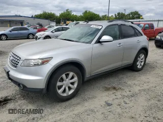 2005 Infiniti FX35 with VIN JNRAS08W95X213518, listed as a Copart auction lot 54703865 with 164,964 mi miles and Clean Title. Bid and sale history available at carsss.com. Image 1.