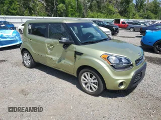 2013 Kia Soul + with VIN KNDJT2A66D7537057, listed as a Copart auction lot 50952195 with 41,561 mi miles and Salvage Title. Bid and sale history available at DreamBid. Image 4.