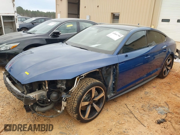 2019 Audi A5 Sportback Prestige with VIN WAUFNCF55KA016463, listed as a IAAI auction lot 41801790 with 112,048 mi miles. Bid and sale history available at carsss.com. Image 2.