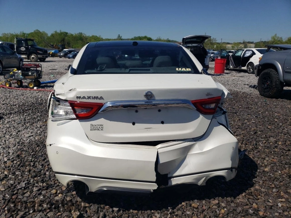 2017 Nissan Maxima SV with VIN 1N4AA6AP7HC436151, listed as a Copart auction lot 52362995 with 125,343 mi miles and Salvage Title. Bid and sale history available at carsss.com. Image 6.