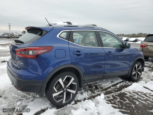 2021 Nissan Rogue Sport SL with VIN JN1BJ1CW2MW438259, listed as a Copart auction lot 44828355 with 54,478 mi miles and Salvage Title. Bid and sale history available at carsss.com. Image 3.