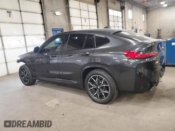 2025 BMW X4 xDrive30i z VIN 5UX33DT09S9Z17216, wystawiony jako Copart lot #55650105 z przebiegiem 1 214 mil mil oraz Szkoda całkowita • Salvage title. Historia ofert i sprzedaży dostępna na DreamBid. Obrazek 2.