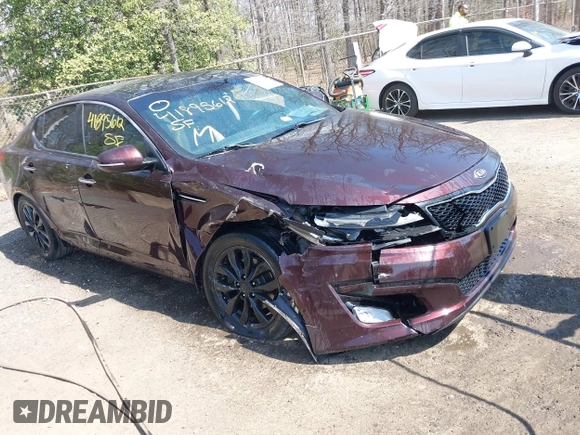 2014 Kia Optima EX with VIN 5XXGN4A70EG266191, listed as a IAAI auction lot 41895612 with 229,472 mi miles and . Bid and sale history available at carsss.com. Image 1.