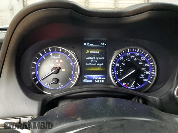 2016 Infiniti Q50 Premium с VIN JN1EV7AP6GM301017, выставлен на аукционе Copart как лот 52500845 с пробегом 156 842 миль миль и Списание • Salvage title. История ставок и продаж доступна на DreamBid. Изображение 9.
