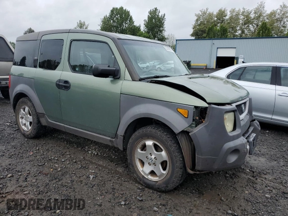 2003 Honda Element EX with VIN 5J6YH28533L042876, listed as a Copart auction lot 57470875 with 231,780 mi miles and Salvage title. Bid and sale history available at DreamBid. Image 4.