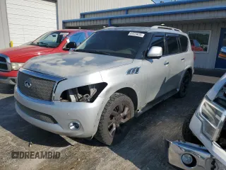 2011 Infiniti QX56 7-passenger with VIN JN8AZ2NE4B9002184, listed as a Copart auction lot 64020635 with 222,989 mi miles and Clean title. Bid and sale history available at DreamBid. Image 1.