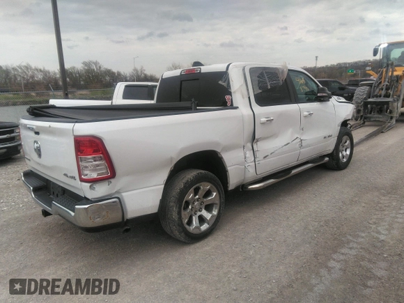 2019 Ram 1500 Big Horn/Lone Star with VIN 1C6RRFFG4KN790971, listed as a IAAI auction lot 41688790 with 63,366 mi miles. Bid and sale history available at carsss.com. Image 4.