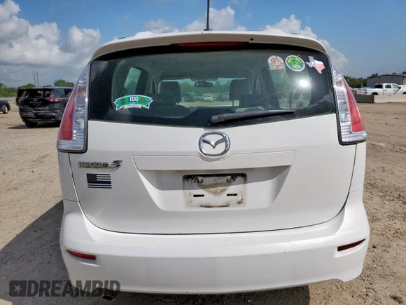 2010 Mazda 5 Sport with VIN JM1CR2W35A0381300, listed as a Copart auction lot 61873705 with Not provided miles and Salvage title. Bid and sale history available at DreamBid. Image 6.