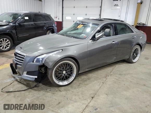 2017 Cadillac CTS Luxury AWD with VIN 1G6AX5SX2H0145966, listed as a Copart auction lot 55835324 with Not provided miles and Salvage title. Bid and sale history available at DreamBid. Image 1.