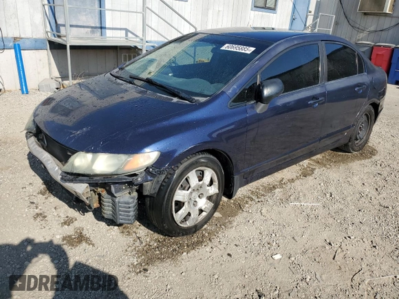 2009 Honda Civic LX z VIN 19XFA16579E010397, wystawiony jako Copart lot #60695885 z przebiegiem 262 130 mil mil oraz Czysty tytuł • Clean title. Historia ofert i sprzedaży dostępna na DreamBid. Obrazek 1.