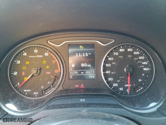 2019 Audi A3 Sedan Premium Plus with VIN WAUJEGFF3K1018383, listed as a Copart auction lot 63040904 with 31,599 mi miles and Salvage Title. Bid and sale history available at carsss.com. Image 9.