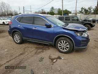 2017 Nissan Rogue SV with VIN KNMAT2MV2HP611891, listed as a Copart auction lot 49601005 with 64,505 mi miles and Salvage Title. Bid and sale history available at carsss.com. Image 4.