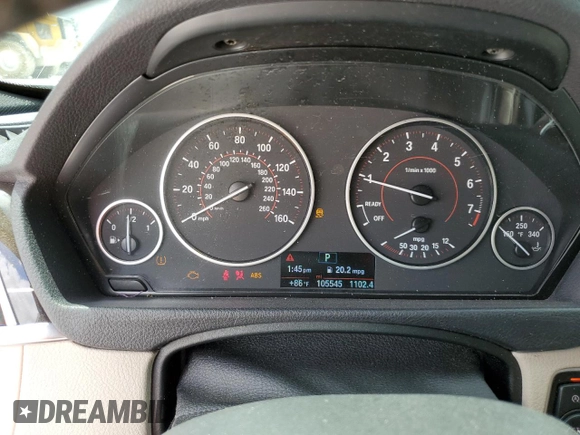 2017 BMW 3 Series 340i with VIN WBA8B3G52HNU35565, listed as a Copart auction lot 53206915 with 105,545 mi miles and Salvage Title. Bid and sale history available at carsss.com. Image 9.
