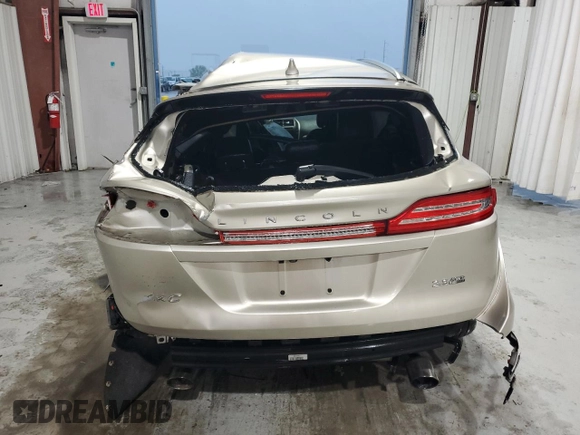 2015 Lincoln MKC with VIN 5LMTJ2AH0FUJ07246, listed as a Copart auction lot 51155005 with 0 mi miles and Salvage Title. Bid and sale history available at carsss.com. Image 6.