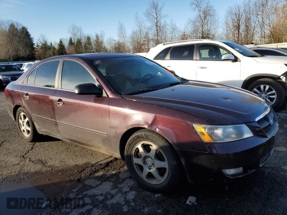 2006 Hyundai Sonata GLS with VIN 5NPEU46F36H121386, listed as a Copart auction lot 84262414 with Not Provided miles and Salvage Title. Bid and sale history available at DreamBid. Image 4.