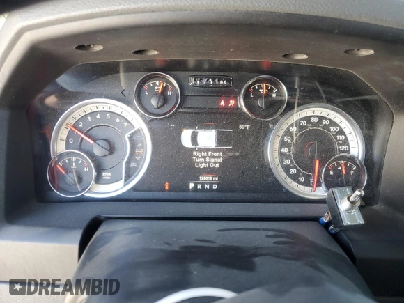 2018 Ram 1500 Big Horn with VIN 1C6RR7LT3JS164464, listed as a Copart auction lot 49273195 with 128,019 mi miles and Salvage Title. Bid and sale history available at carsss.com. Image 9.