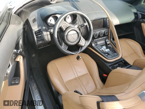 2014 Jaguar F-Type V6 with VIN SAJWA6E74E8K06478, listed as a Copart auction lot 76975894 with Not Provided miles and Salvage Title. Bid and sale history available at DreamBid. Image 8.