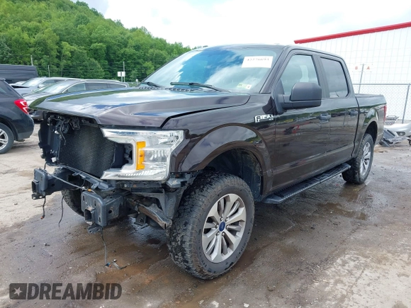 2018 Ford F-150 XL with VIN 1FTEW1E55JFE21905, listed as a IAAI auction lot 42276693 with 77,260 mi miles and . Bid and sale history available at DreamBid. Image 2.
