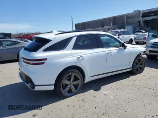 2024 Genesis GV70 Sport with VIN 5NMMCDTC5RH015306, listed as a Copart auction lot 47453885 with 24,248 mi miles and Salvage title. Bid and sale history available at DreamBid. Image 3.