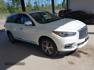 2020 Infiniti QX60 Luxe with VIN 5N1DL0MM4LC507648, listed as a IAAI auction lot 42640168 with 52,981 mi miles and . Bid and sale history available at DreamBid. Image 1.