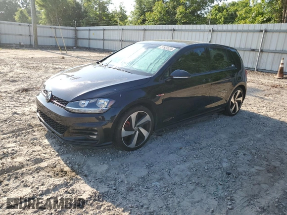 2021 Volkswagen Golf GTI S with VIN 3VW6T7AU3MM010114, listed as a Copart auction lot 51932824 with 42,183 mi miles. Bid and sale history available at carsss.com. Image 1.