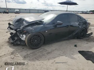 2024 Lexus IS 350 F Sport with VIN JTHGZ1B27R5074863, listed as a Copart auction lot 56336255 with 10,730 mi miles and Salvage title. Bid and sale history available at DreamBid. Image 1.