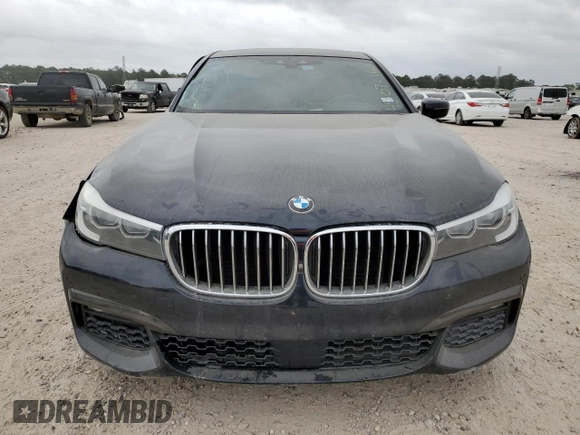 2017 BMW 7 Series 740i with VIN WBA7E2C37HG740680, listed as a Copart auction lot 45072763 with 76,828 mi miles. Bid and sale history available at carsss.com. Image 5.