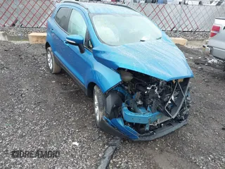 2019 Ford EcoSport SE with VIN MAJ3S2GE9KC303726, listed as a IAAI auction lot 41184694 with 61,468 mi miles and . Bid and sale history available at carsss.com. Image 1.