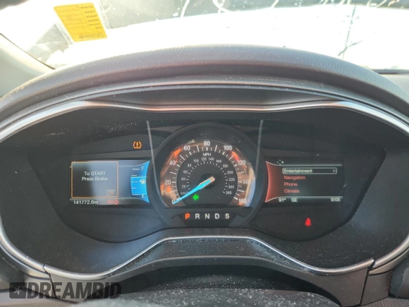 2016 Ford Fusion Titanium with VIN 3FA6P0K93GR103852, listed as a Copart auction lot 62175625 with 141,772 mi miles and Clean title. Bid and sale history available at DreamBid. Image 9.